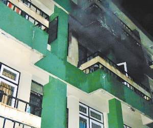 fire broken out in rohru.