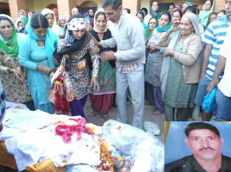 Martyr rajesh kumar pathania who killed by terrorists in kishatwad.