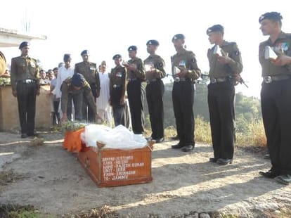 Martyr rajesh kumar pathania who killed by terrorists in kishatwad.