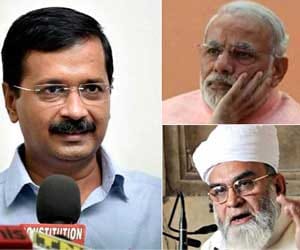 Kejriwal supports narendra modi in shahi imam case.