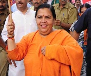 uma bharti statment about clean ganga.
