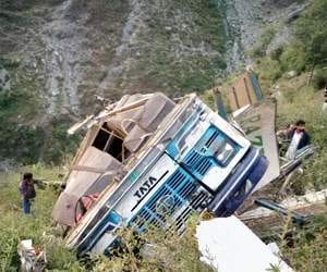 three people died in bus accident.
