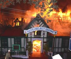 Fire broke out in deepak project.