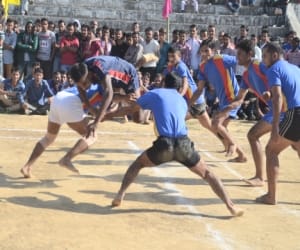 Kabaddi tournament victory in the public beginning.