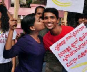 'kiss of love' controversy.