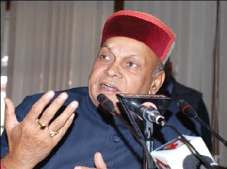 prem kumar dhumal statement on cm virbhadra singh.