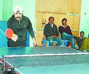 final of table tennis championship.