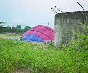 Hot Air Balloon landed in Central Jail in Ajmer
