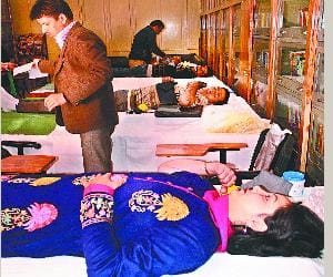 blood donation camp at dav lakkar bajar shimla