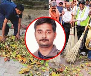 swachh photo op goes viral.