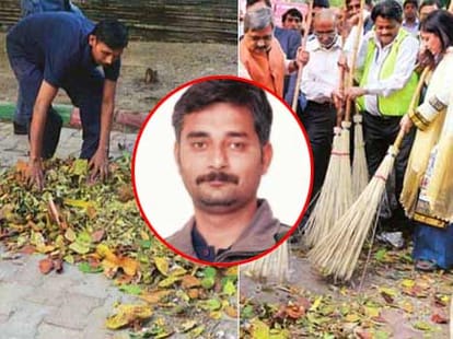swachh photo op goes viral.