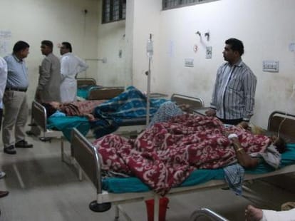 accident at mandi, one died.