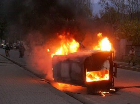 terrorist attack on crpf vehicle in valley ahed elections