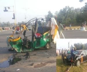 Three people injured in road accident