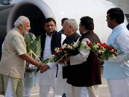 Akhilesh attacks on MOdi and Atal Bihari Vajpayee.