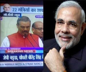 Vijay Sampla as Minister in Narendra Modi Ministry
