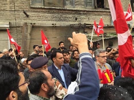 read omar abdullah's tweet on mehboob begs NC quit