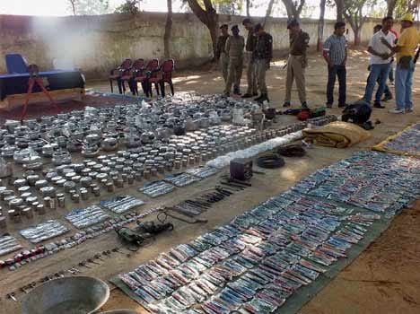 400 kg of explosives seized in Jharkhand before election.
