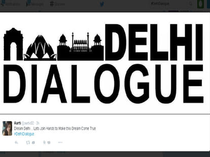 AAP delhi dialogue became top trend on twitter.