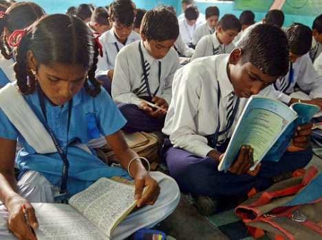 development of model school in up become slow.
