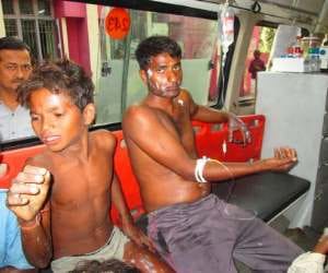 15 people injured in a ballone blast.