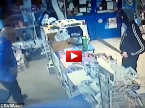 shopkeeper beats a thief in his shop recorded in cctv