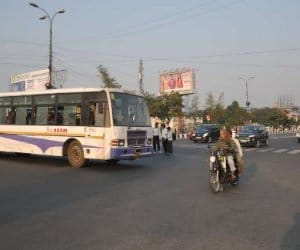Mohnnagr intersection preparing to free the jam.
