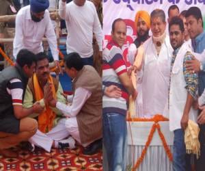 congress worker fight in cm harish  rawat programme