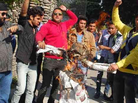 student union panthers blew the effigy of VC