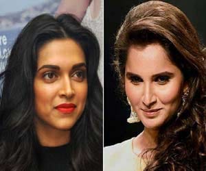 Sania Mirza are seen in Roll Deepika