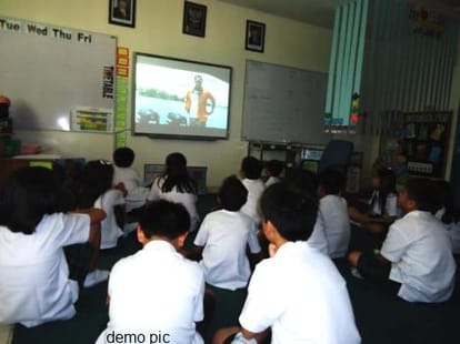 now student will learn english through pictures.