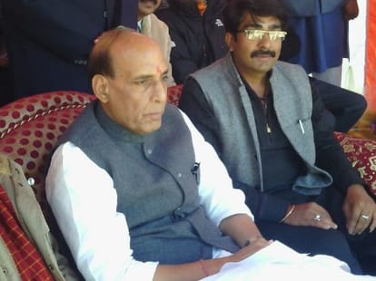 rajnath targets china on infiltration issue.