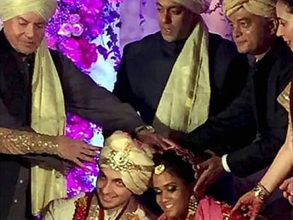 salman khan sister marriage at hydrabad.