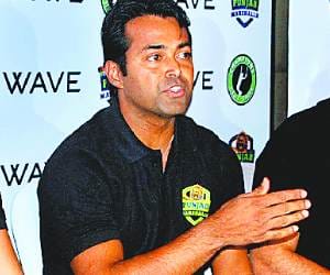 Leander Paes in Chandigarh for Tennis Champions League