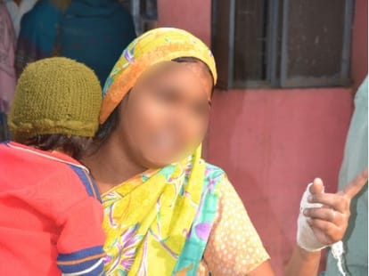 gangrape with a woman in up, attempt to burn alive