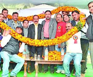 Meeting of  ARAJPATRIT KARAMCHARI SANGH in hamirpur.
