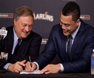 Giancarlo hits jackpot with £208m deal with Miami Marlins.