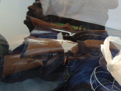 weapons recovered at satlok ashram of sant rampal
