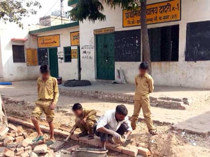 teachers knockout student in greater noida school, head abscess
