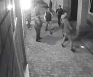 professional boxer knocked down a gang of russian thugs after they harassed his wife