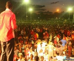 stampede in zimbabwe during the church service.