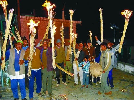diwali celebration in chakrata.
