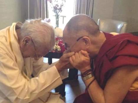 Ashok Singhal today will meet the Dalai Lama