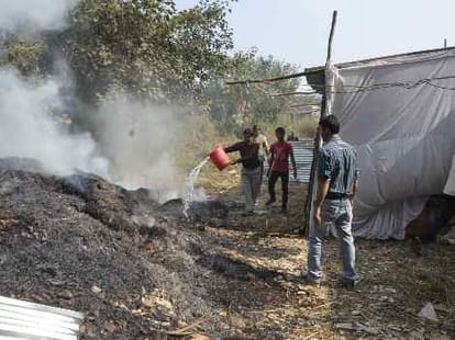 Fire broke out in Khadi Utsav of lucknow