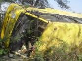 six injure in road accident