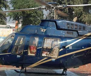 Weather: the helicopter could not