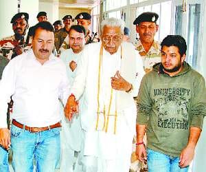 Vishwa Hindu Parishad leader Ashok Singhal in Dharamsala.