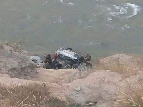 alto car fall in satluj. ne died, one missing