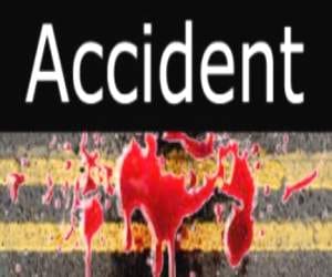 bride and groom injured in road accident.