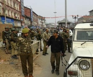high alert in srinagar after millitant attack
